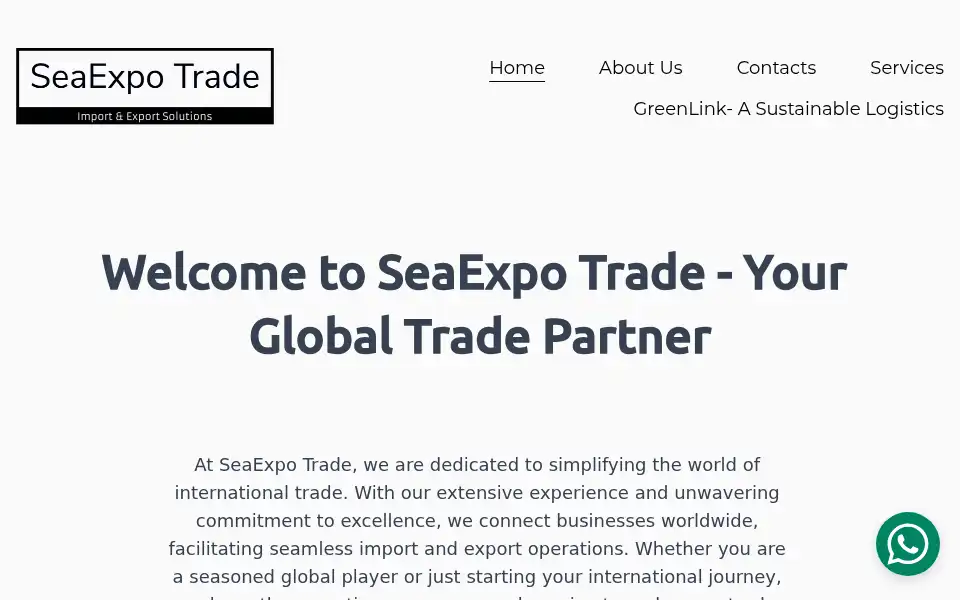 Screenshot of seaexpo.trade
