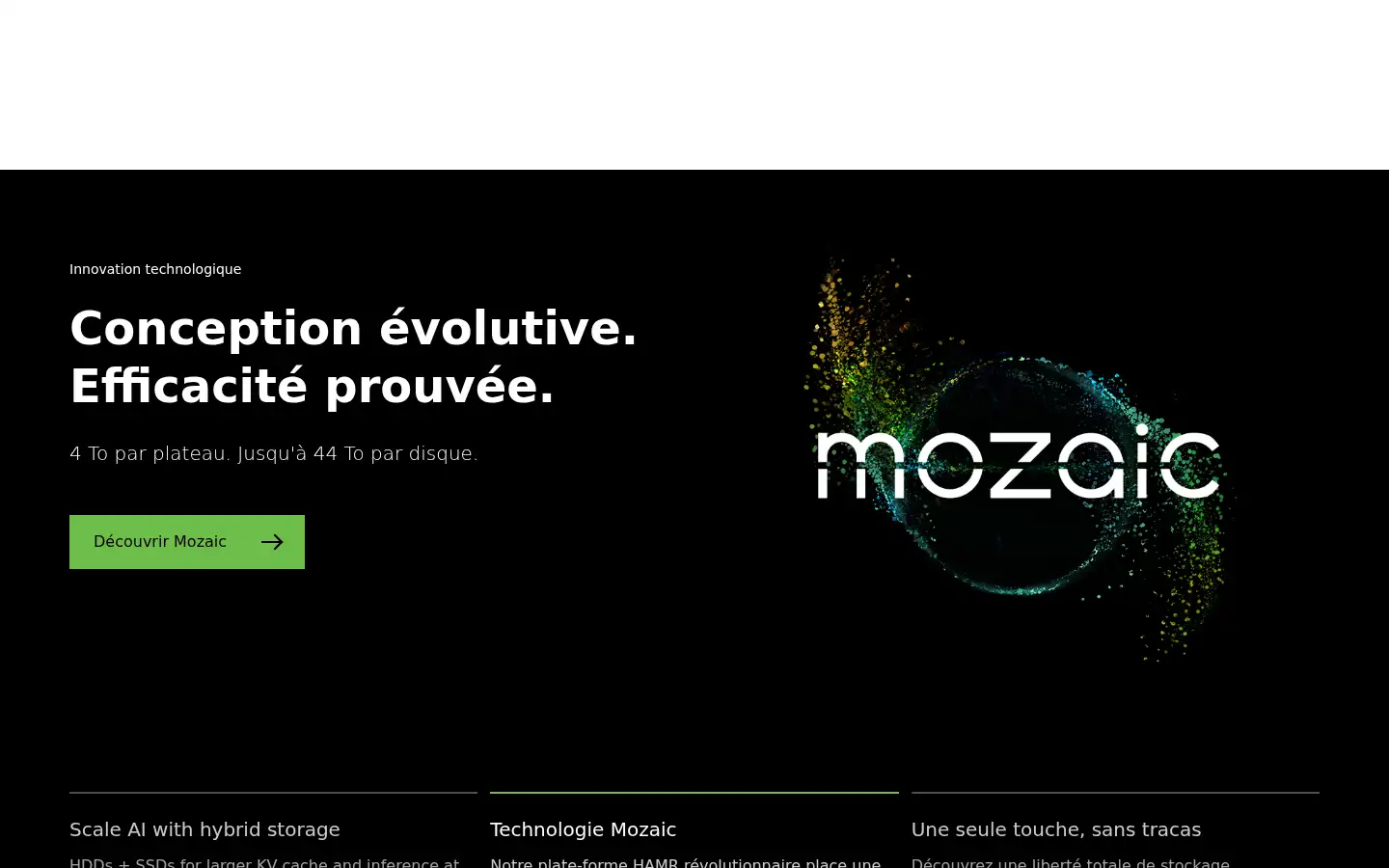 Screenshot of seagate.com