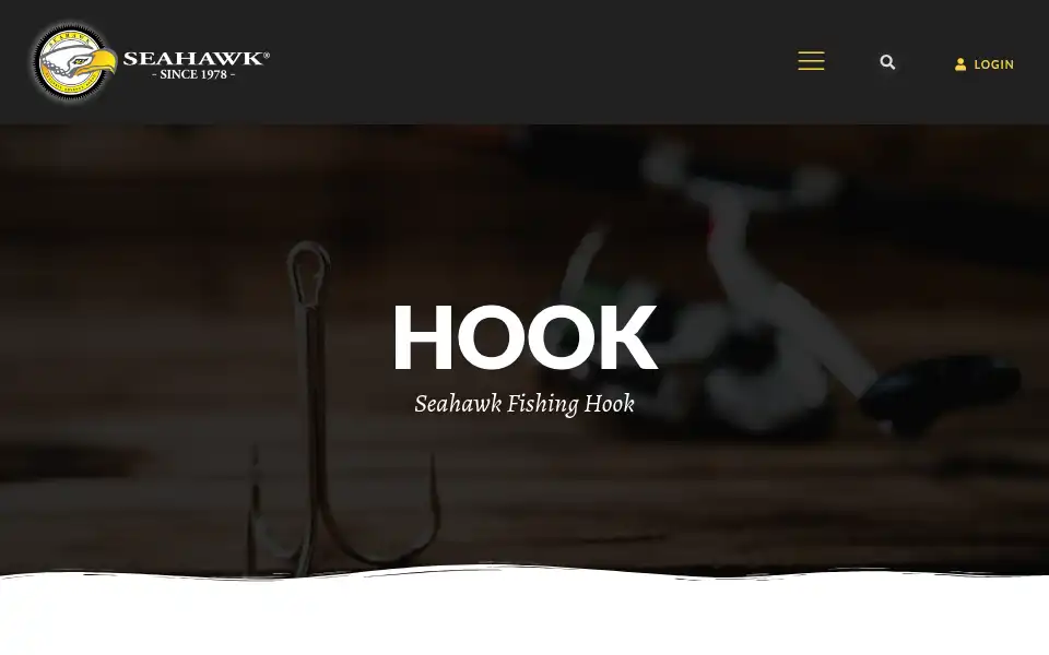 Screenshot of seahawkfishing.com