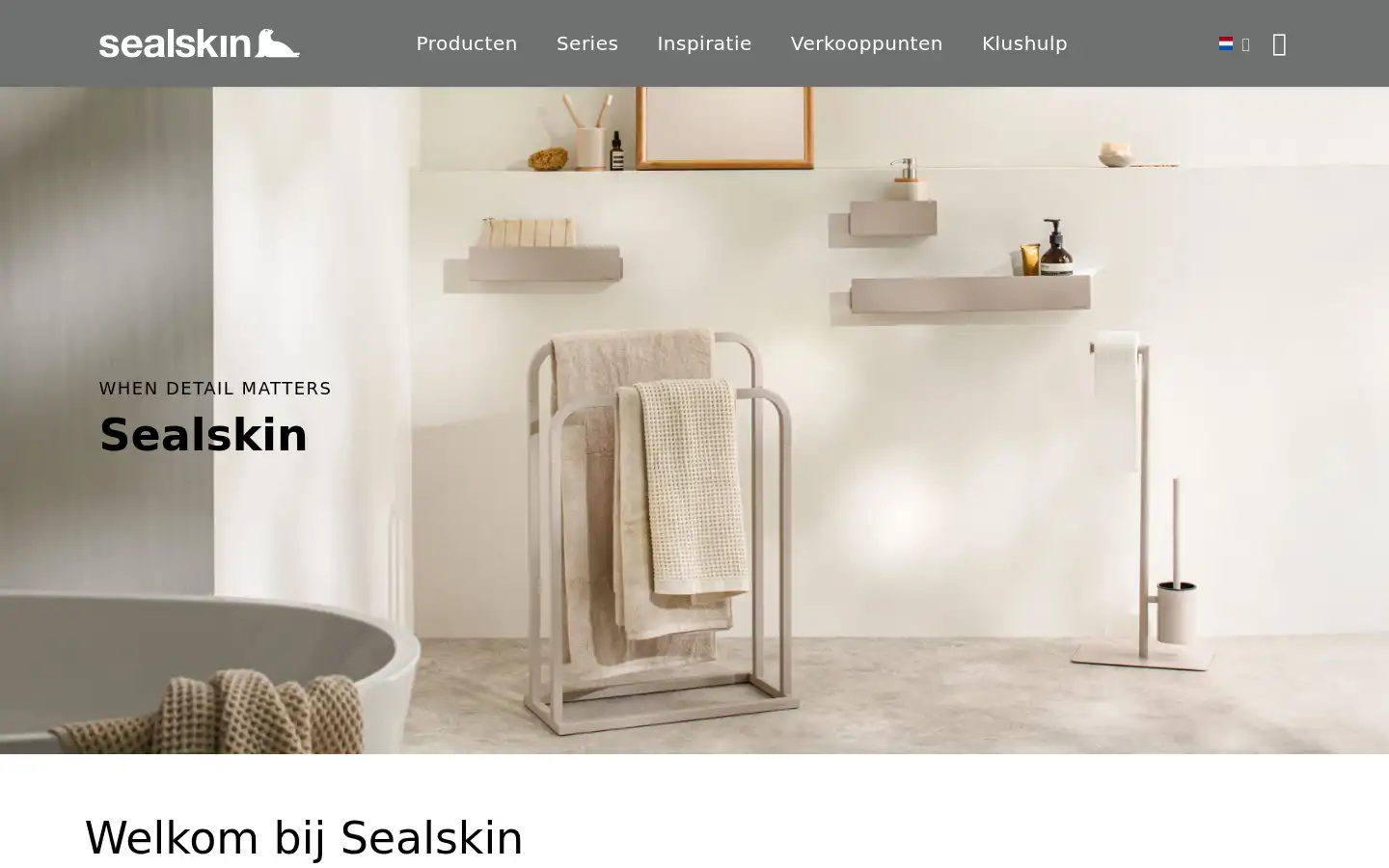 Screenshot of sealskin.nl