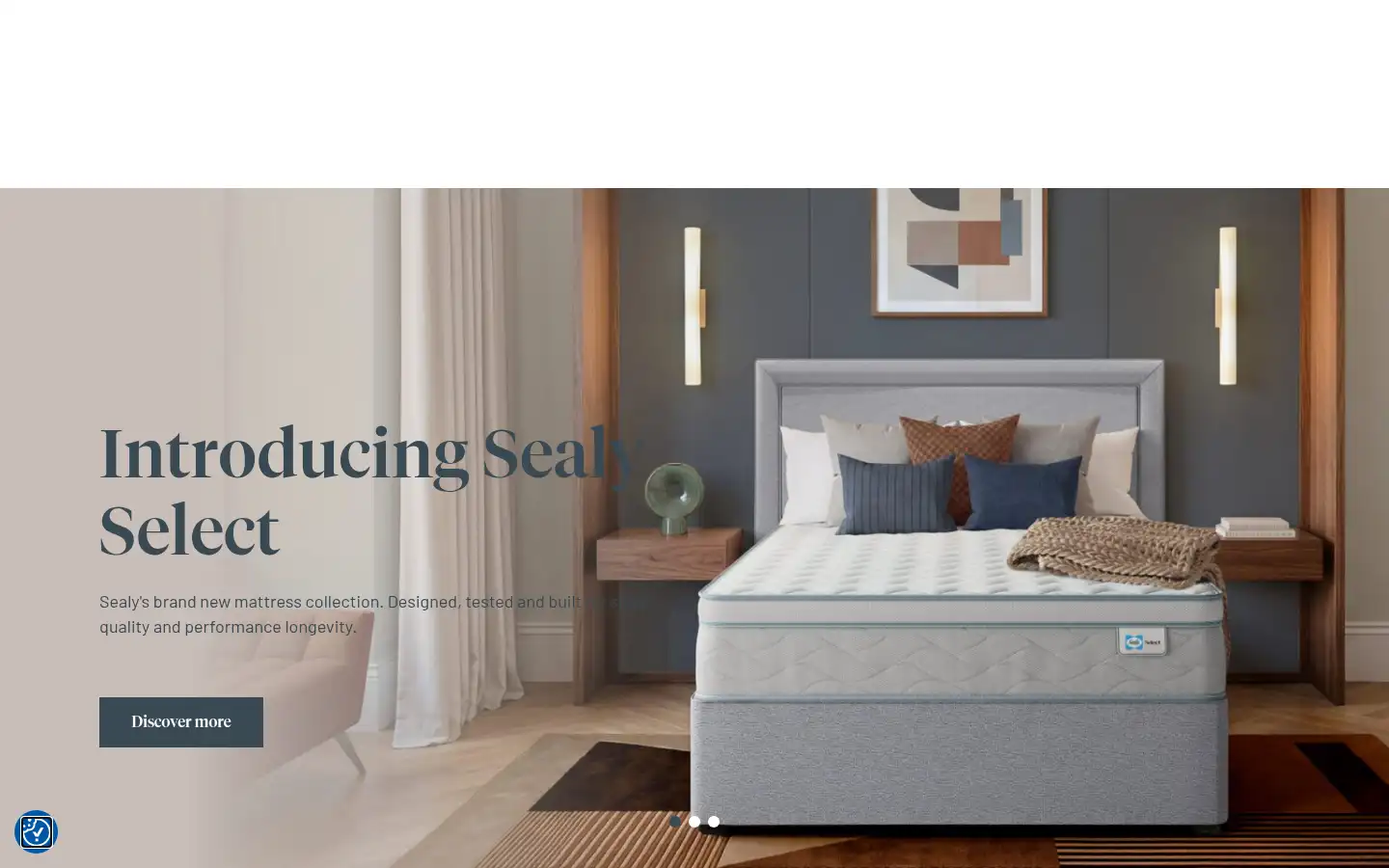 Screenshot of sealy.co.uk