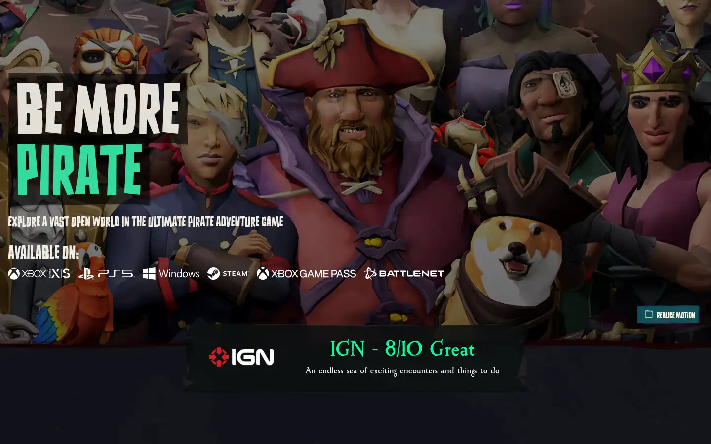 Screenshot of seaofthieves.com