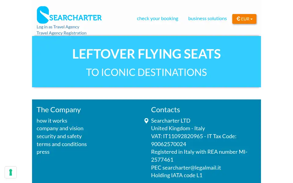 Screenshot of searcharter.com