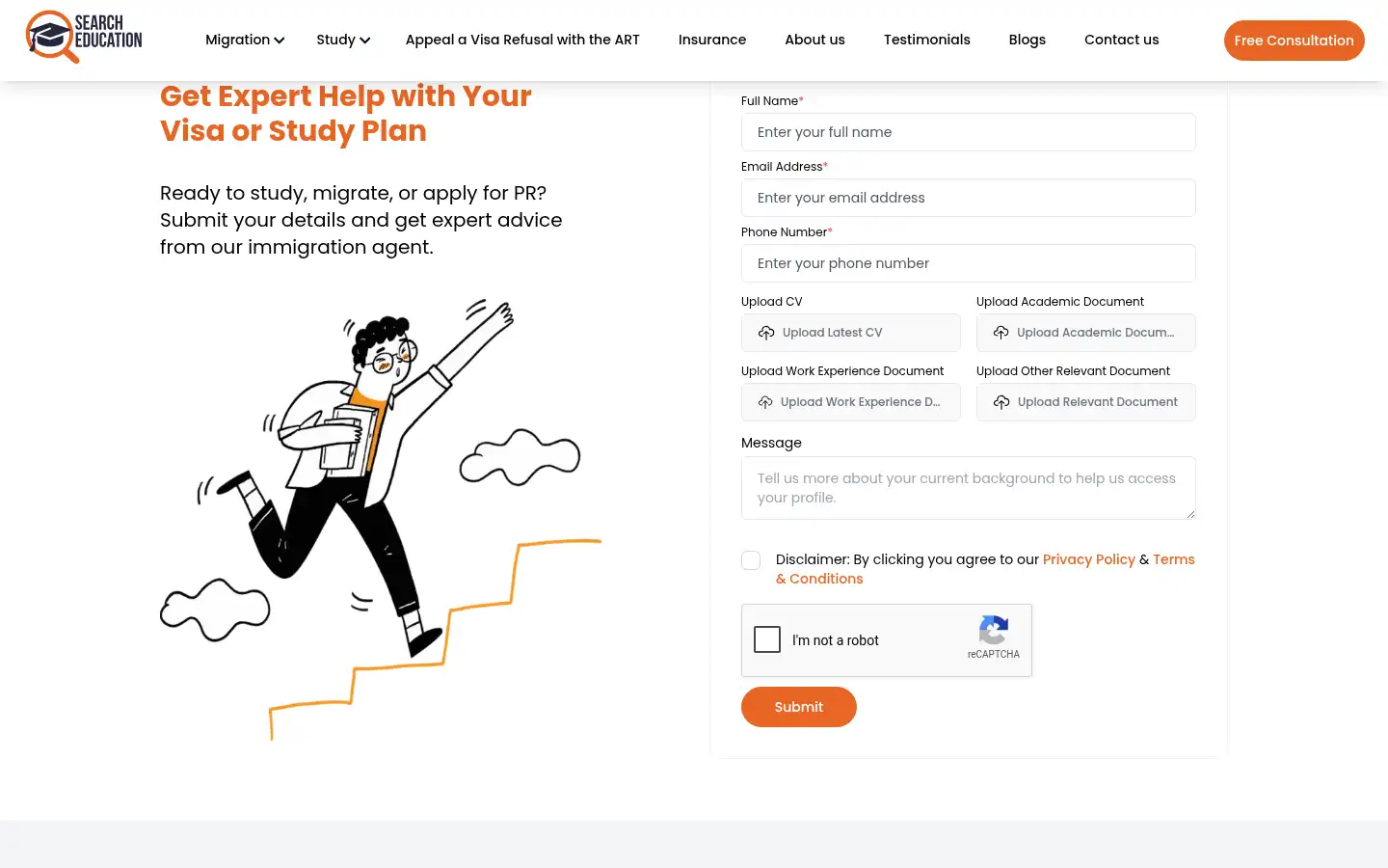 Screenshot of searcheducation.com.au