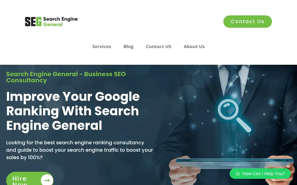 Screenshot of searchenginegeneral.com