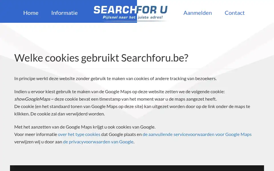 Screenshot of searchforu.be