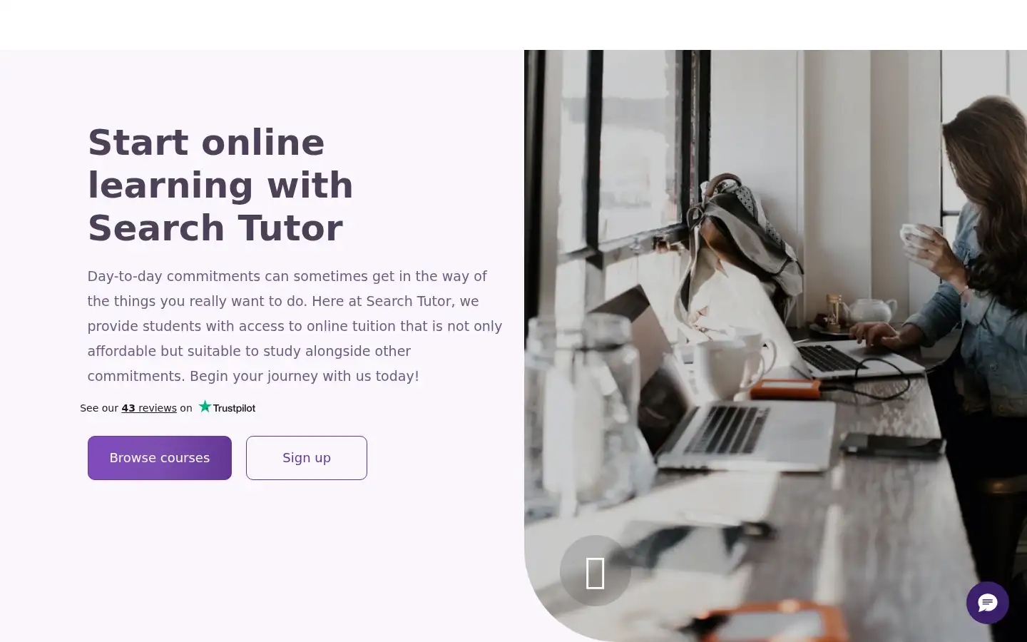 Screenshot of searchtutor.co.uk