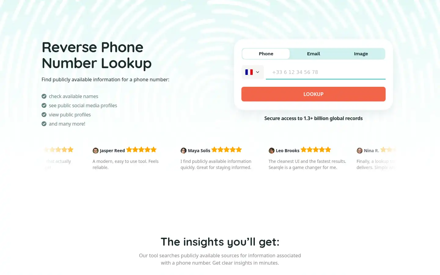 Screenshot of searqle.com