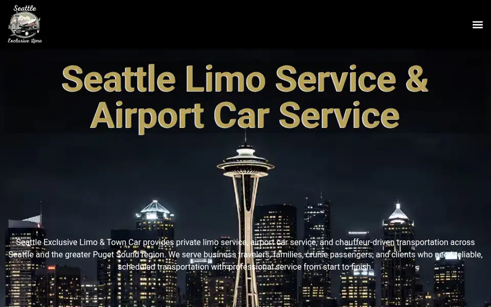 Screenshot of seattleexclusivelimo.com
