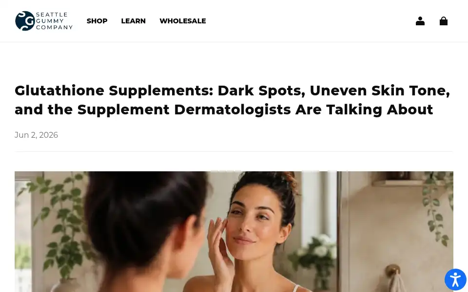 Screenshot of seattlegummy.com