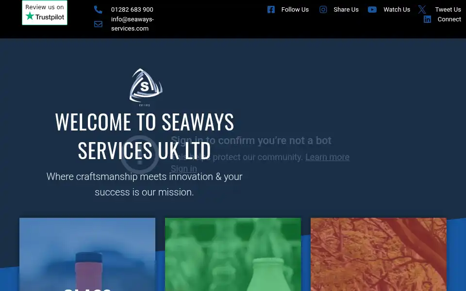 Screenshot of seaways-services.com