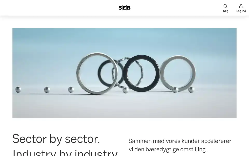 Screenshot of seb.dk