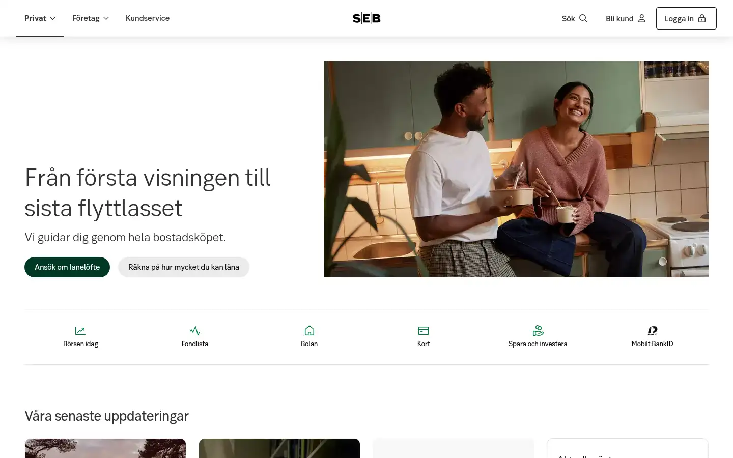 Screenshot of seb.se
