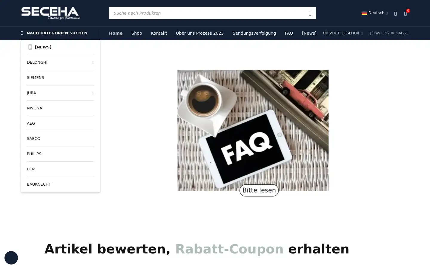 Screenshot of seceha.com
