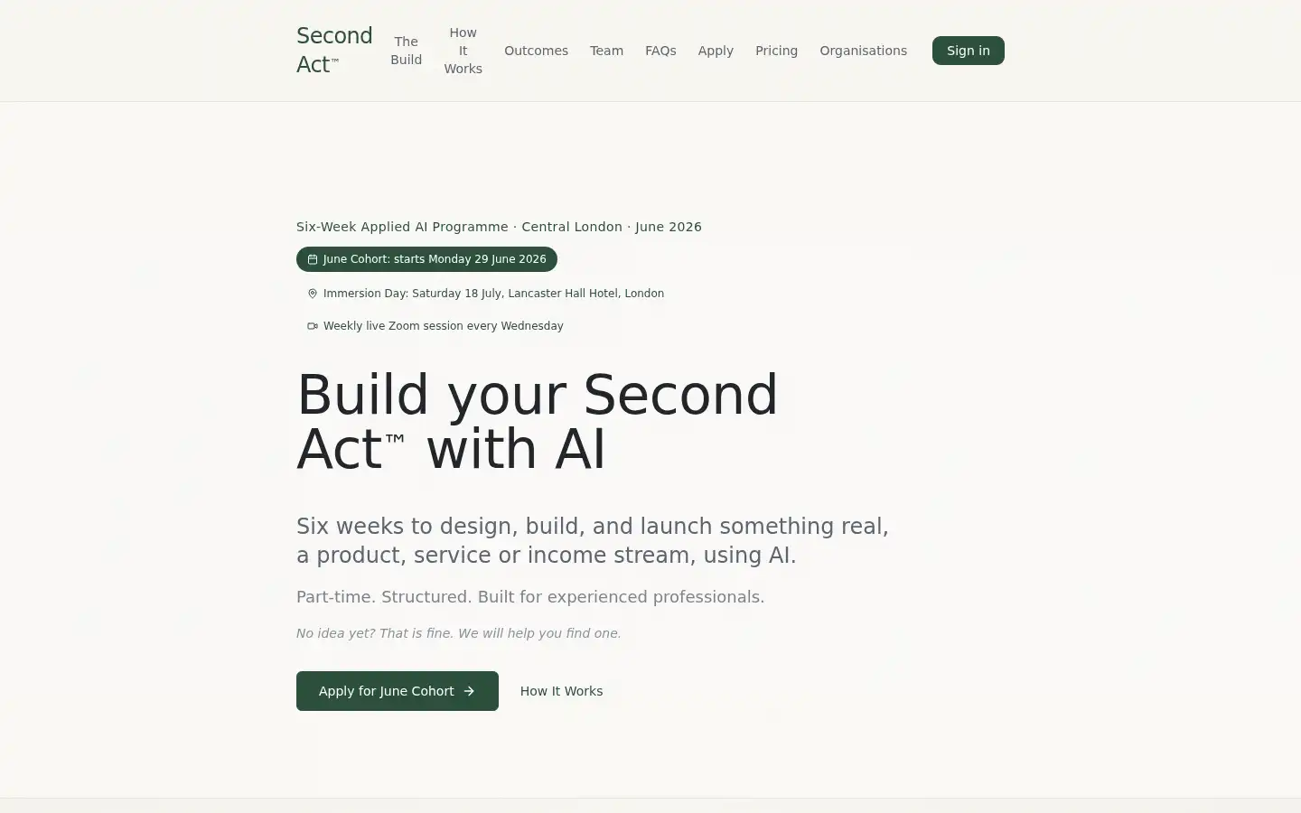 Screenshot of secondactfounders.com