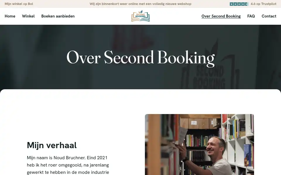 Screenshot of secondbooking.nl
