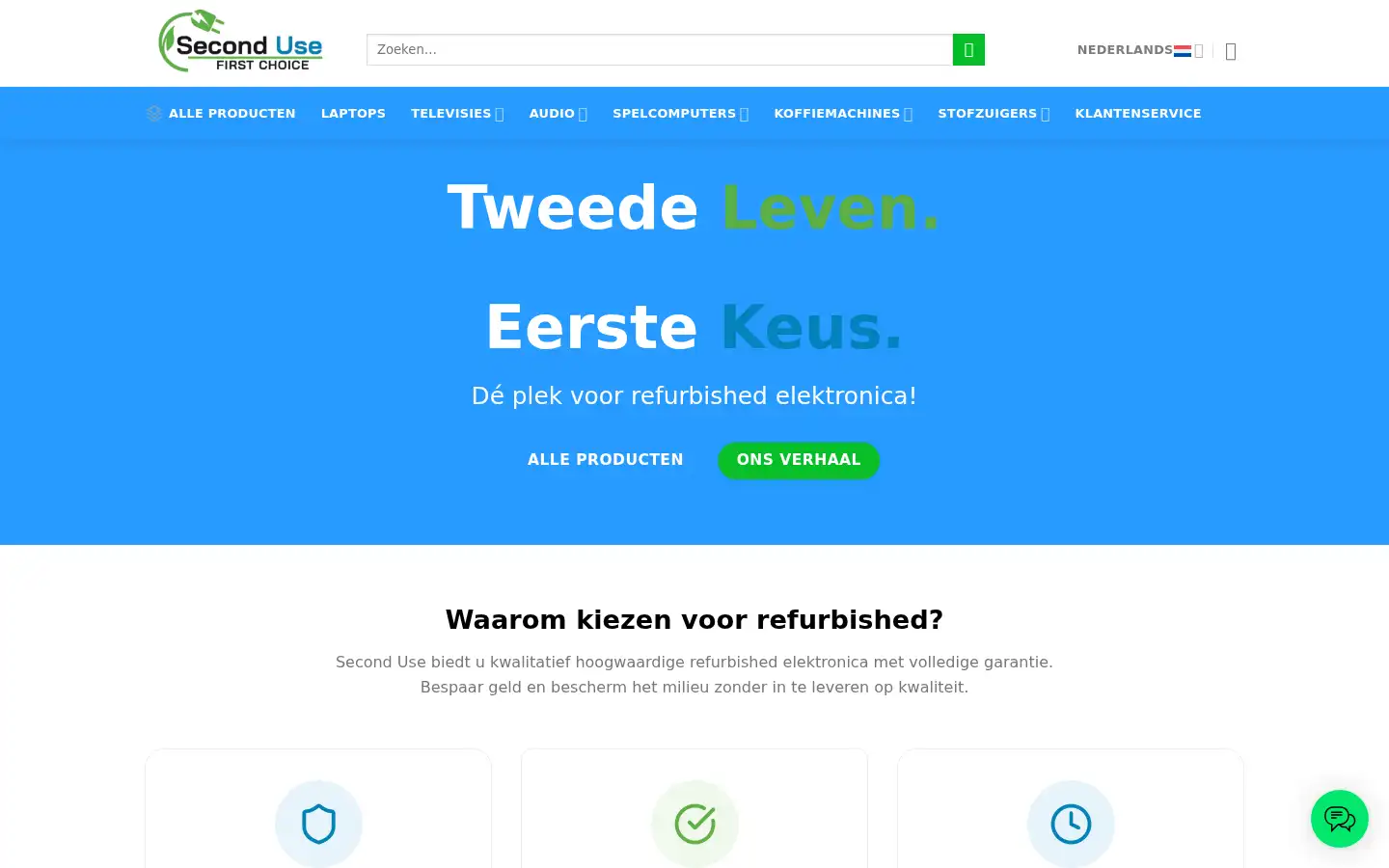 Screenshot of seconduse.nl