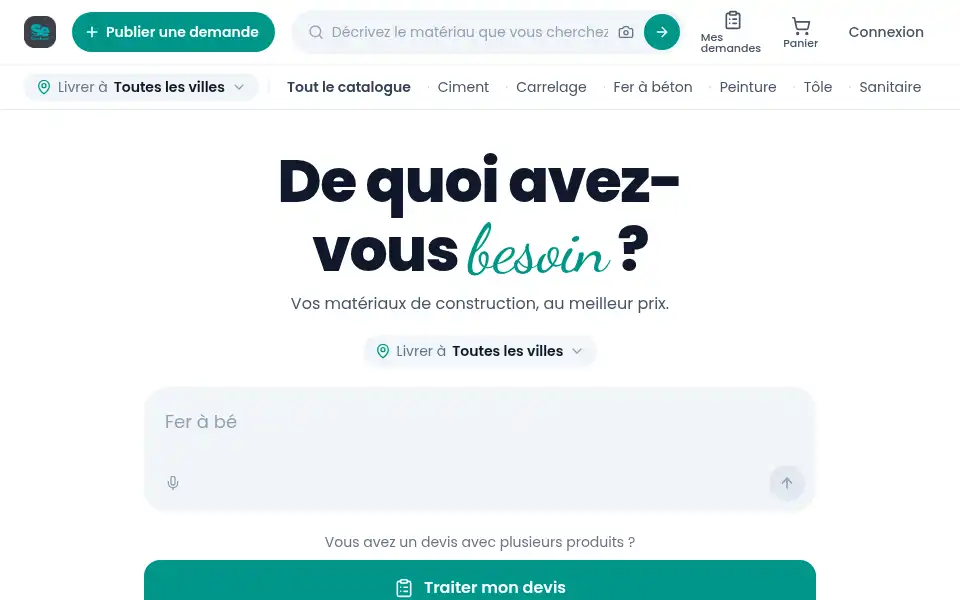 Screenshot of seconstruire.com