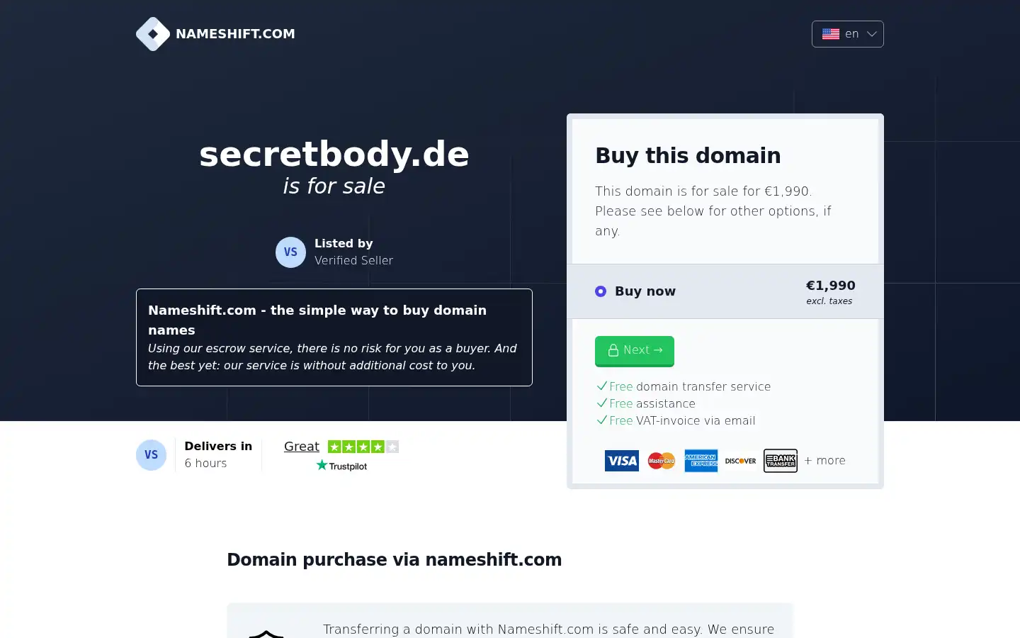 Screenshot of secretbody.de