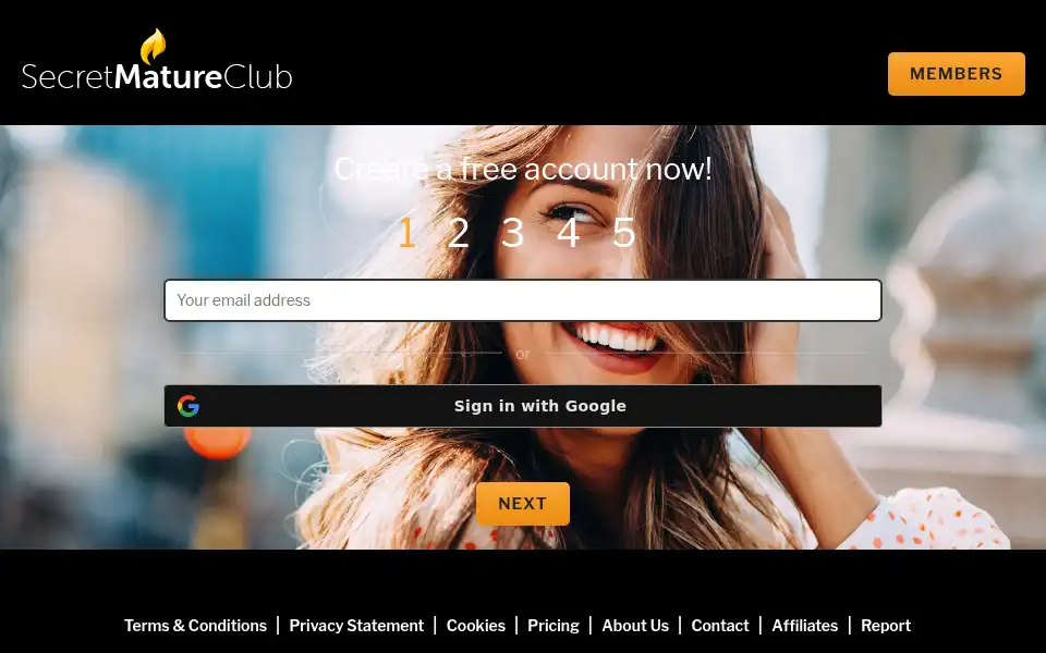 Screenshot of secretmatureclub.com