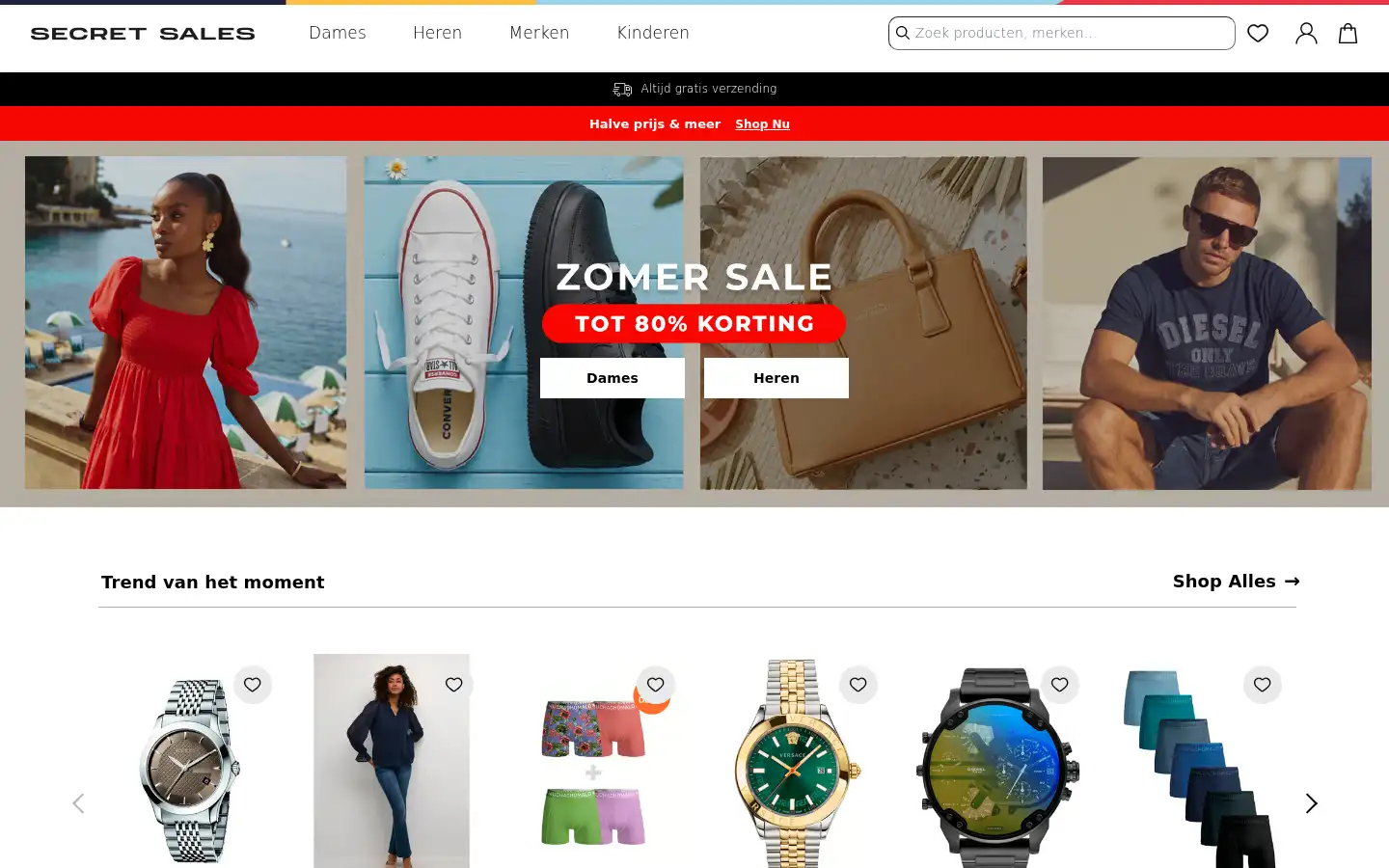 Screenshot of secretsales.nl