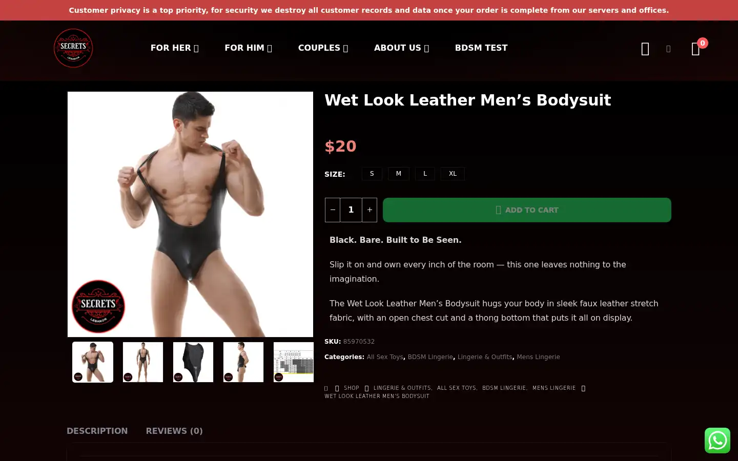 Screenshot of secretslebanon.com