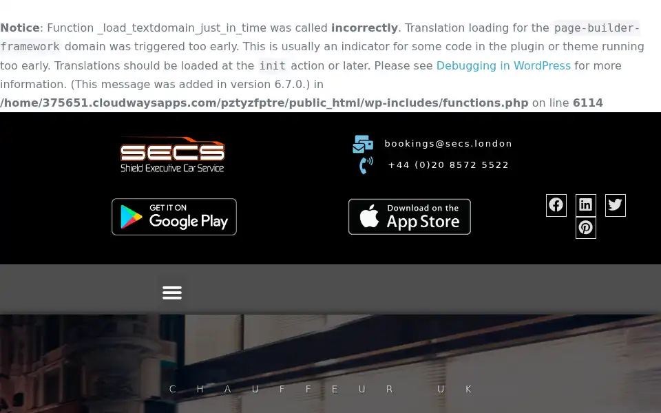Screenshot of secs.london