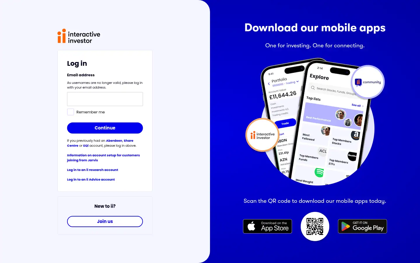 Screenshot of secure.ii.co.uk