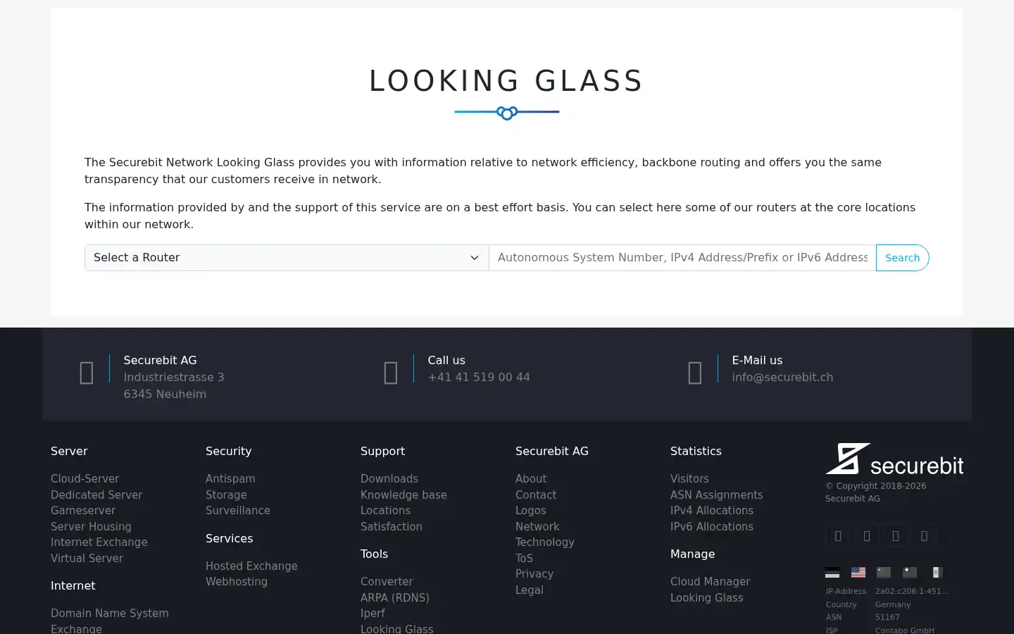 Screenshot of securebit.ch