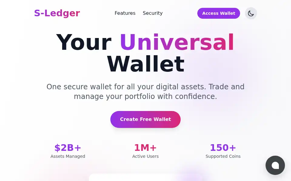 Screenshot of securedledgernet.com