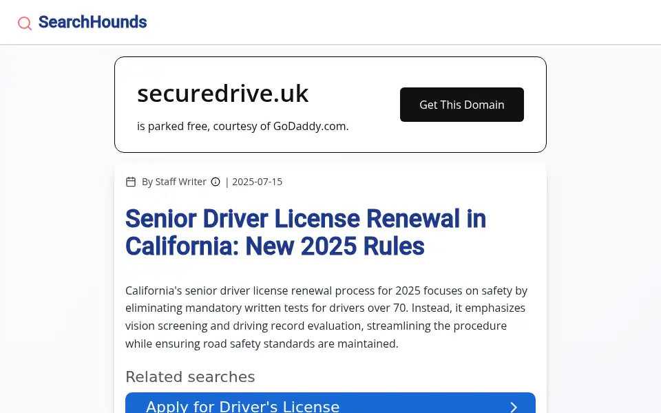 Screenshot of securedrive.uk