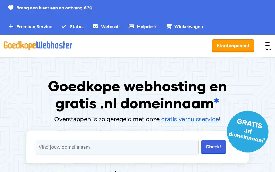 Screenshot of securehoster.nl