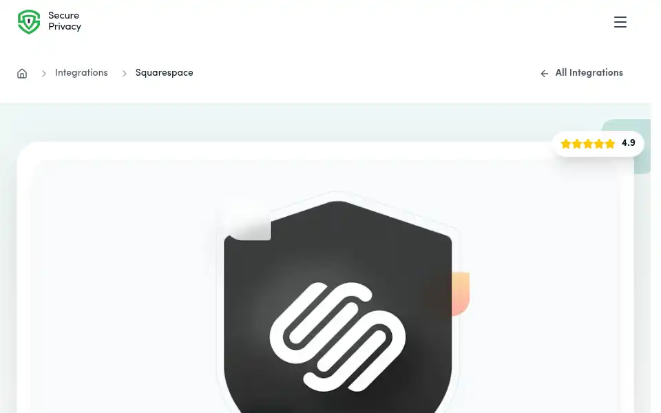 Screenshot of secureprivacy.ai