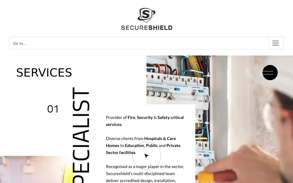 Screenshot of secureshield.co.uk