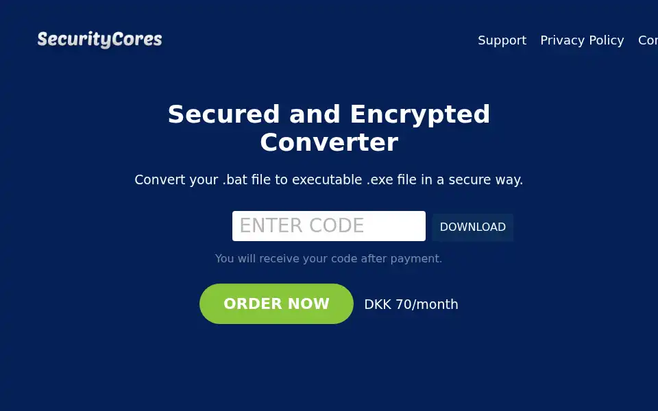 Screenshot of security-cores.com