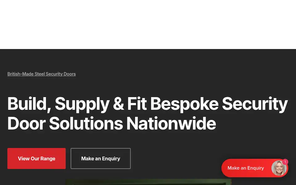 Screenshot of securitydoorsdirect.co.uk