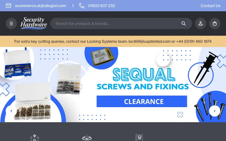 Screenshot of securityhardware.co.uk