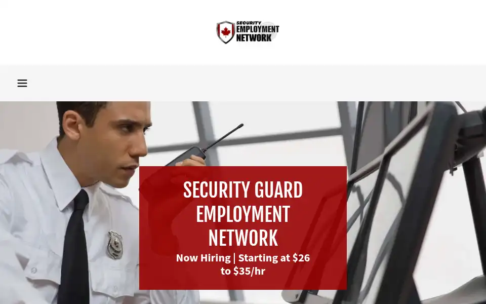 Screenshot of securityjobscanada.com