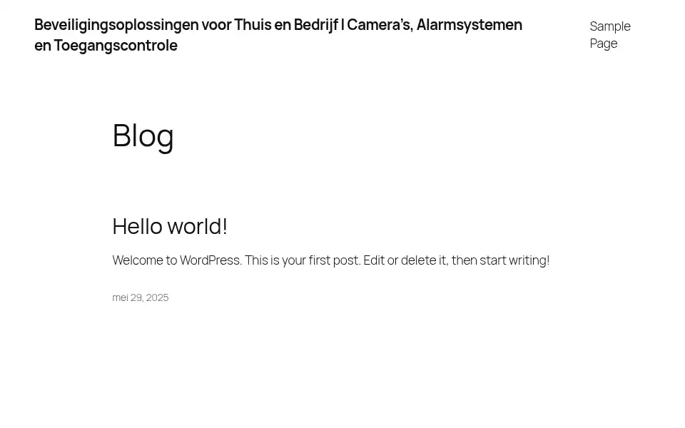 Screenshot of securitythuis.nl