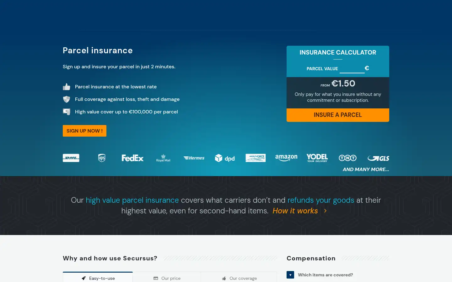 Screenshot of secursus.com