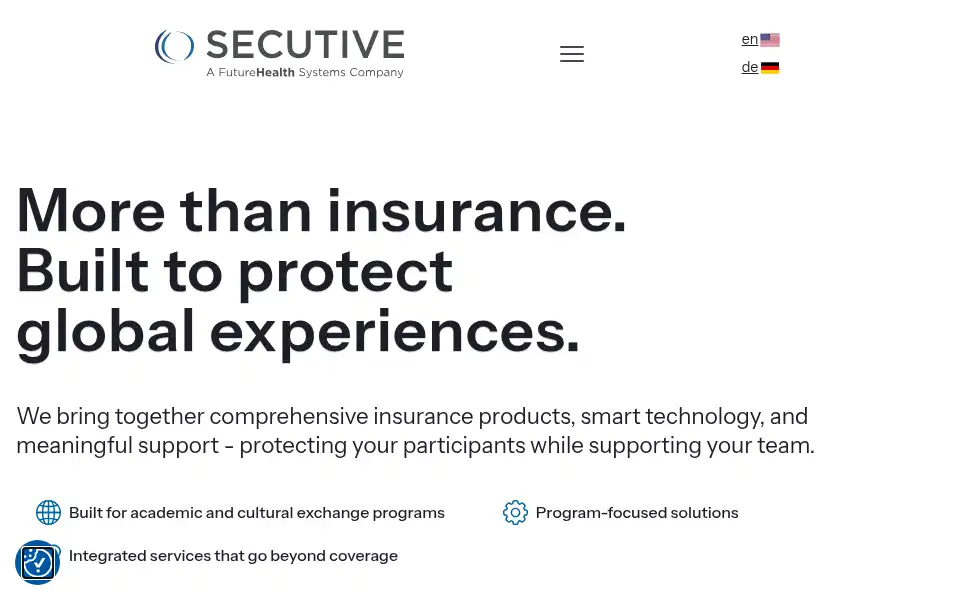 Screenshot of secutiveinsurance.com