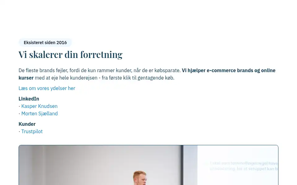 Screenshot of sedia.dk