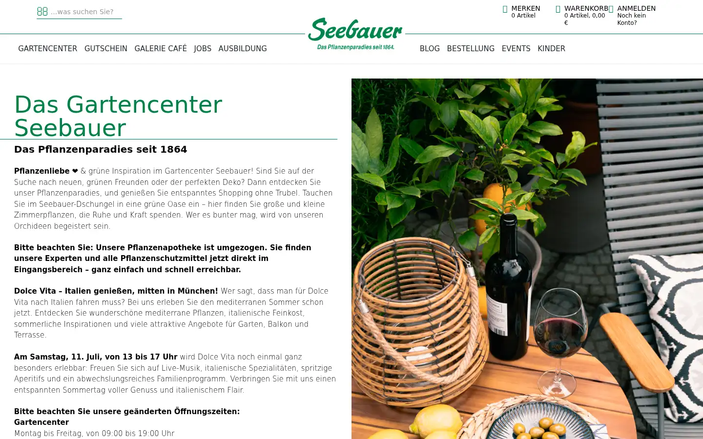 Screenshot of seebauer.de