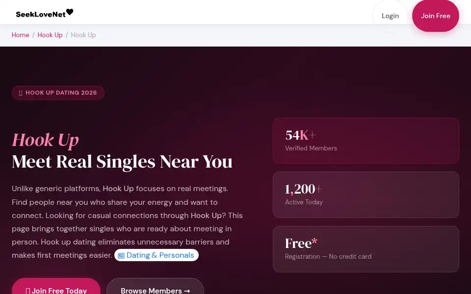 Screenshot of seek-love.net