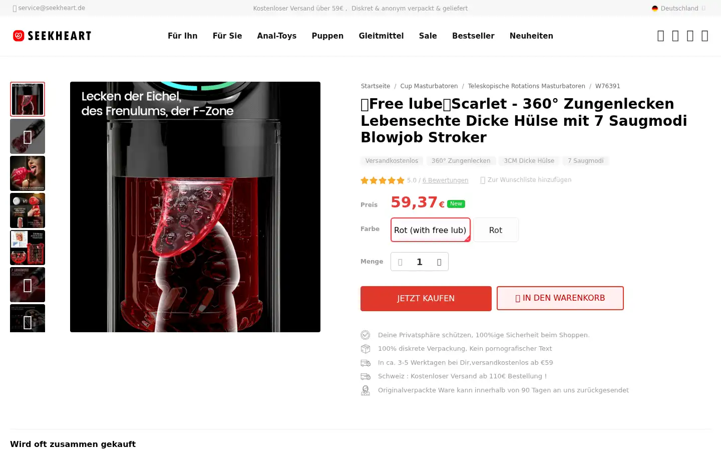 Screenshot of seekheart.de