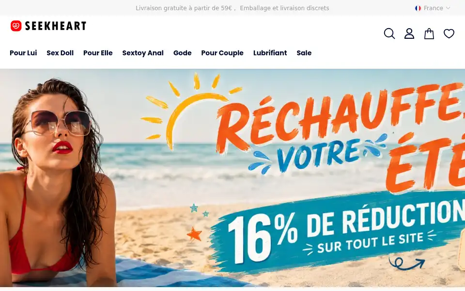 Screenshot of seekheart.fr