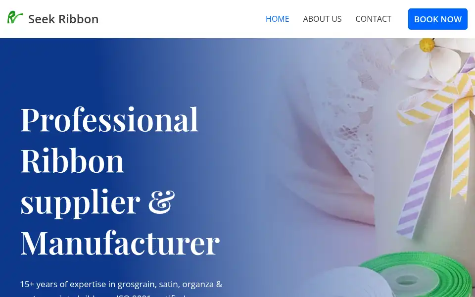 Screenshot of seekribbon.com