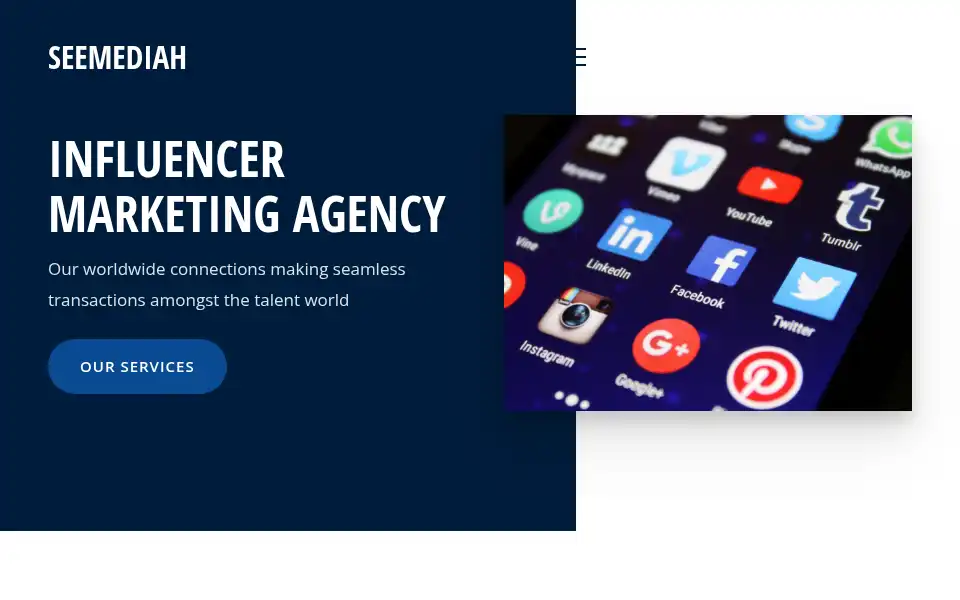 Screenshot of seemediah.co.uk
