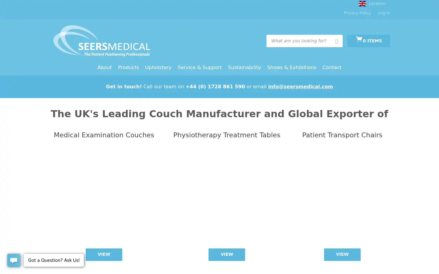 Screenshot of seersmedical.com