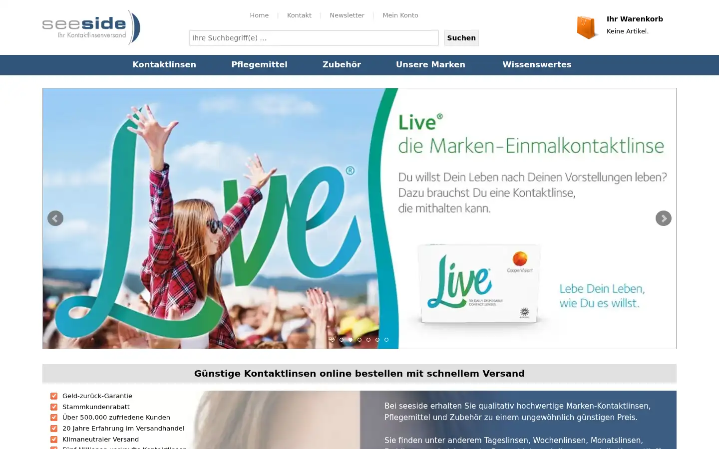 Screenshot of seeside.de